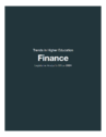 Trends in Higher Education: Finance