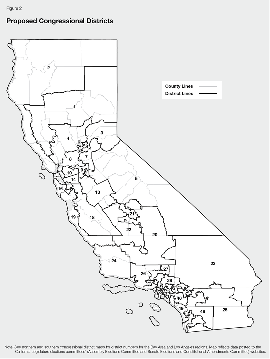Figure 2 - Proposed Congressional Districts