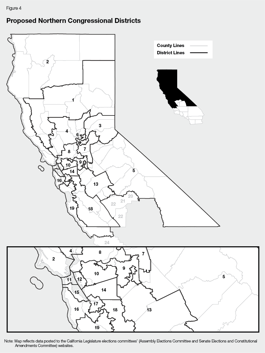 Figure 4 - Proposed Northern Congressional Districts