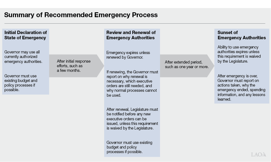 Summary Figure - Summary of Recommended Emergency Process